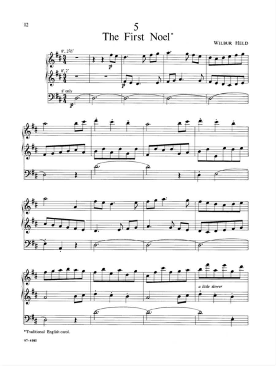 Six Carol Settings Organ scores gallery preview page 6