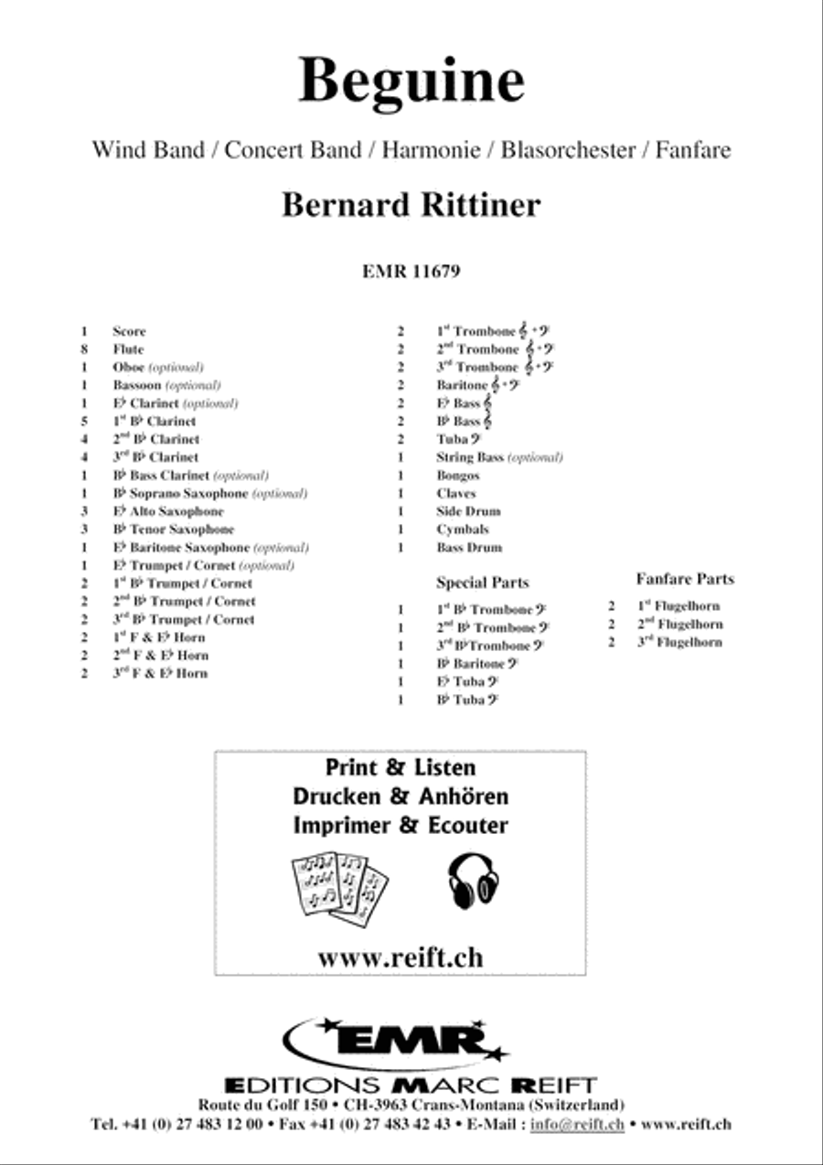 Beguine Concert Band scores gallery preview page 2