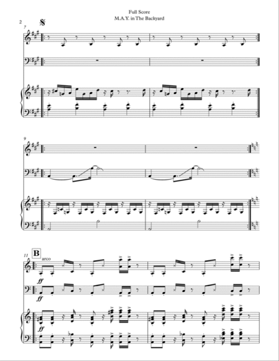 M.a.y. In The Backyard Piano Trio scores gallery preview page 2