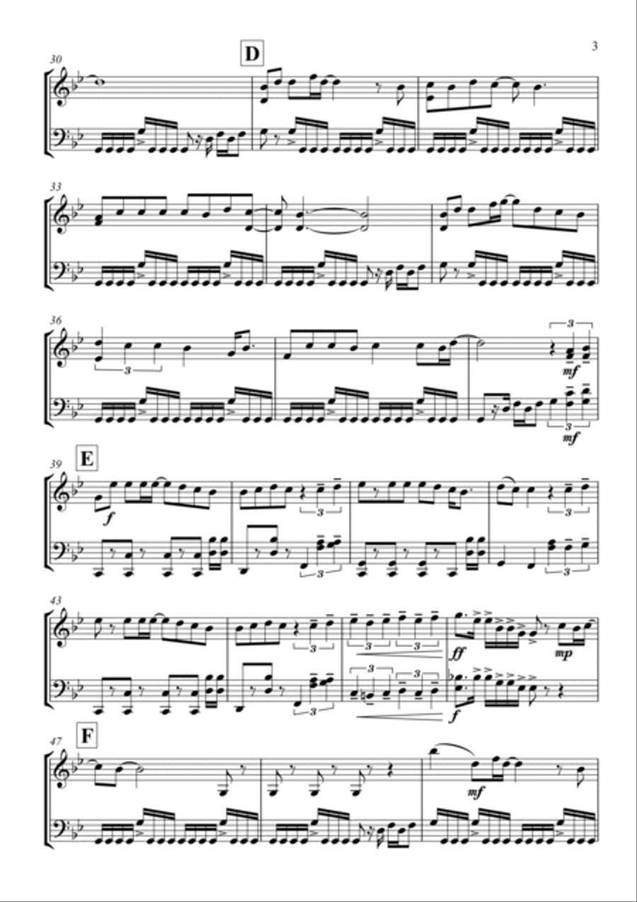 Eye Of The Tiger String Duet scores gallery preview page 5