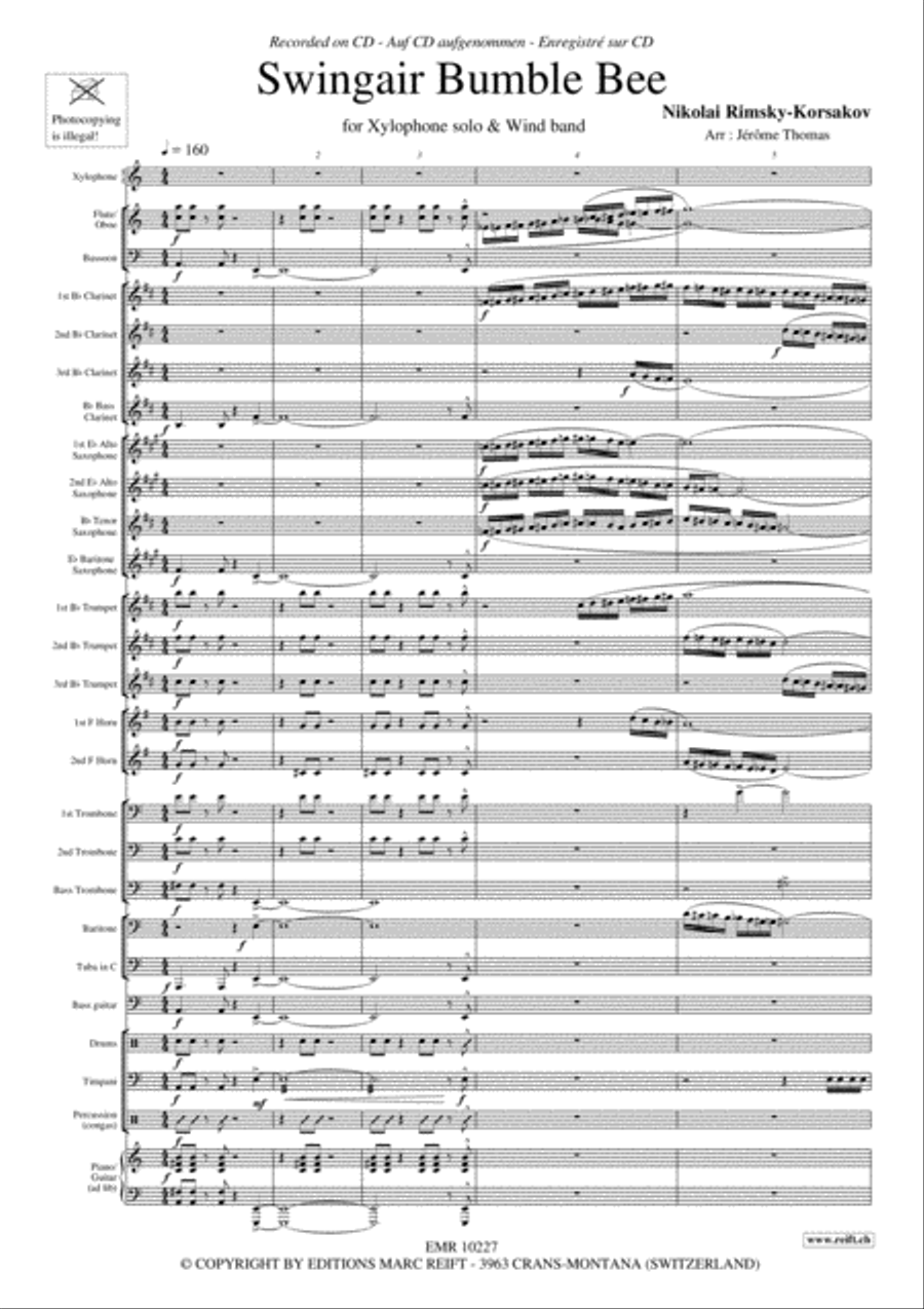 Swingair Bumble Bee Swingair Bumble Bee Concert Band scores gallery preview page 4
