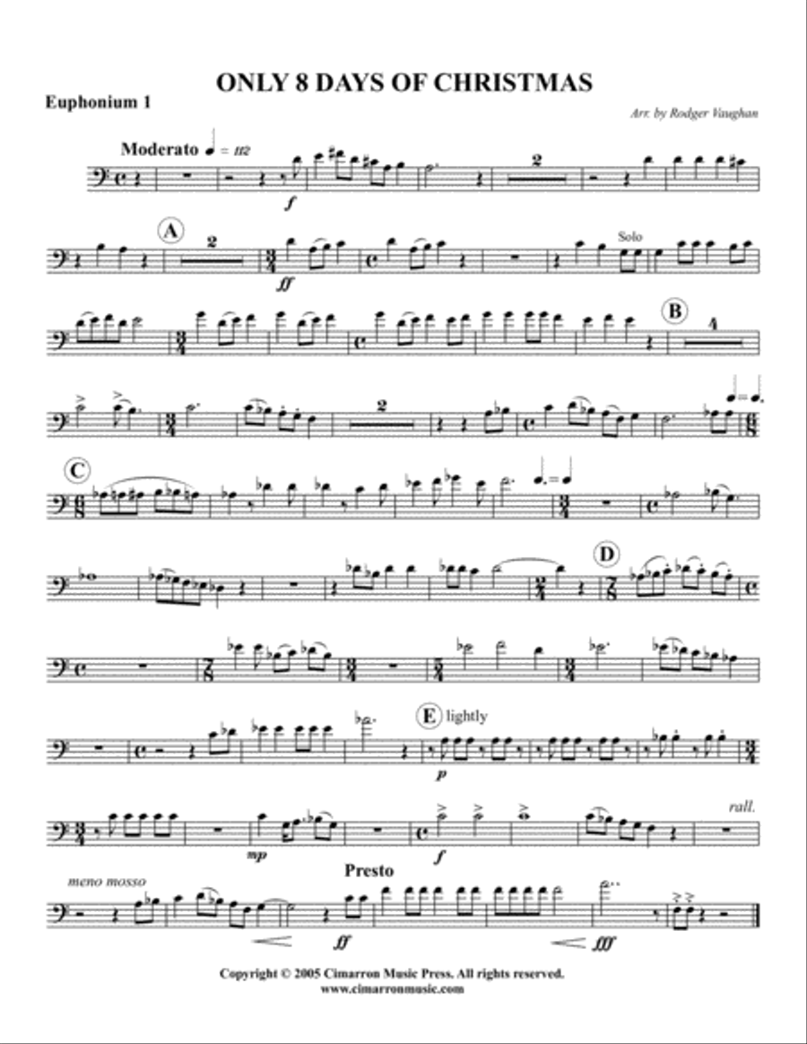 Only Eight Days of Christmas EETT scores gallery preview page 4
