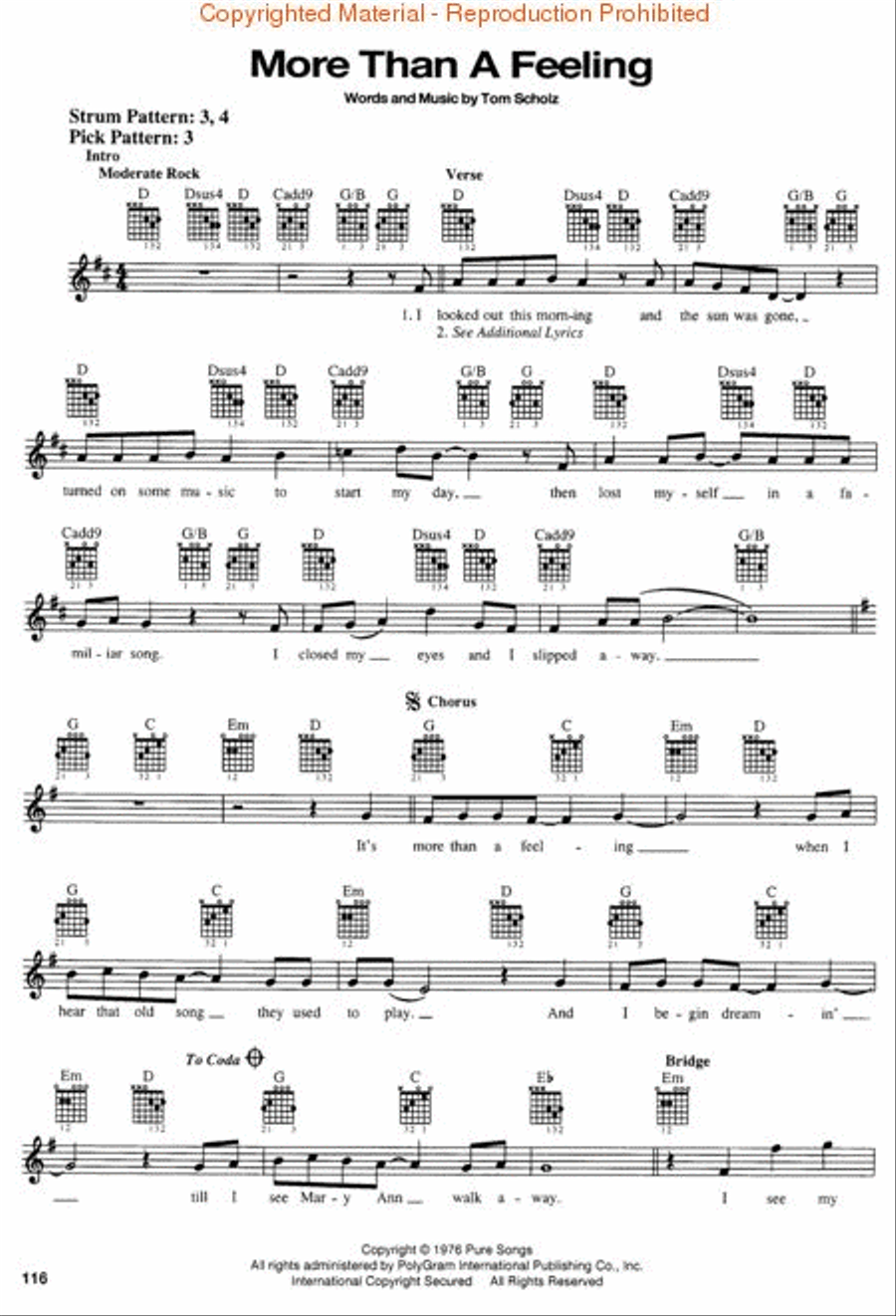 The Classic Rock Book - Easy Guitar Easy Guitar scores gallery preview page 4