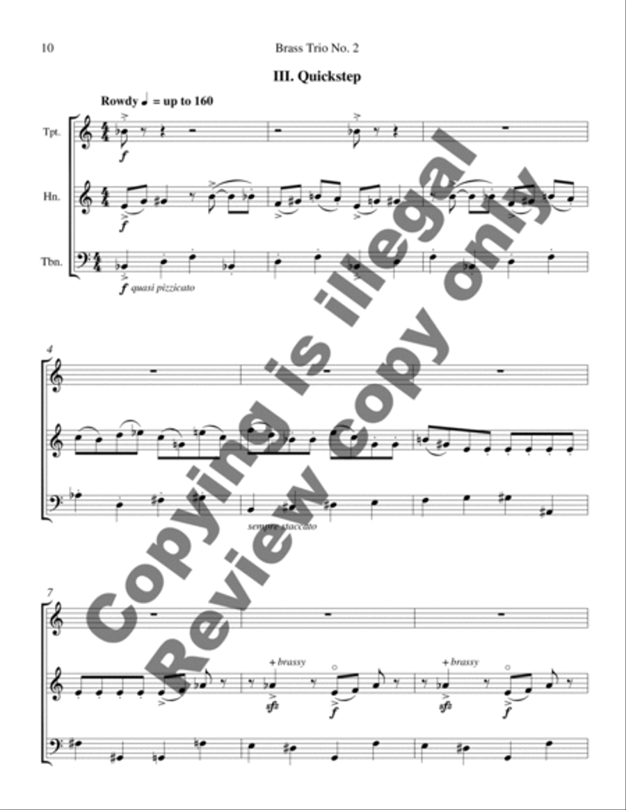 Brass Trio Number Two Brass Trio Number Two Brass Trio scores gallery preview page 9