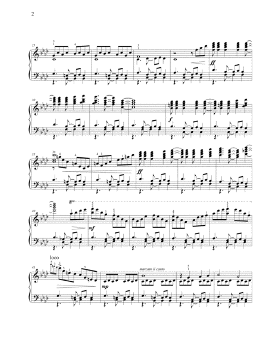 Lamento Piano Solo scores gallery preview page 2