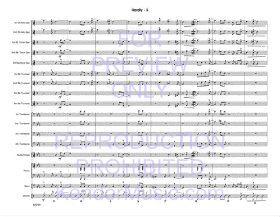 Hardly Jazz Ensemble scores gallery preview page 6