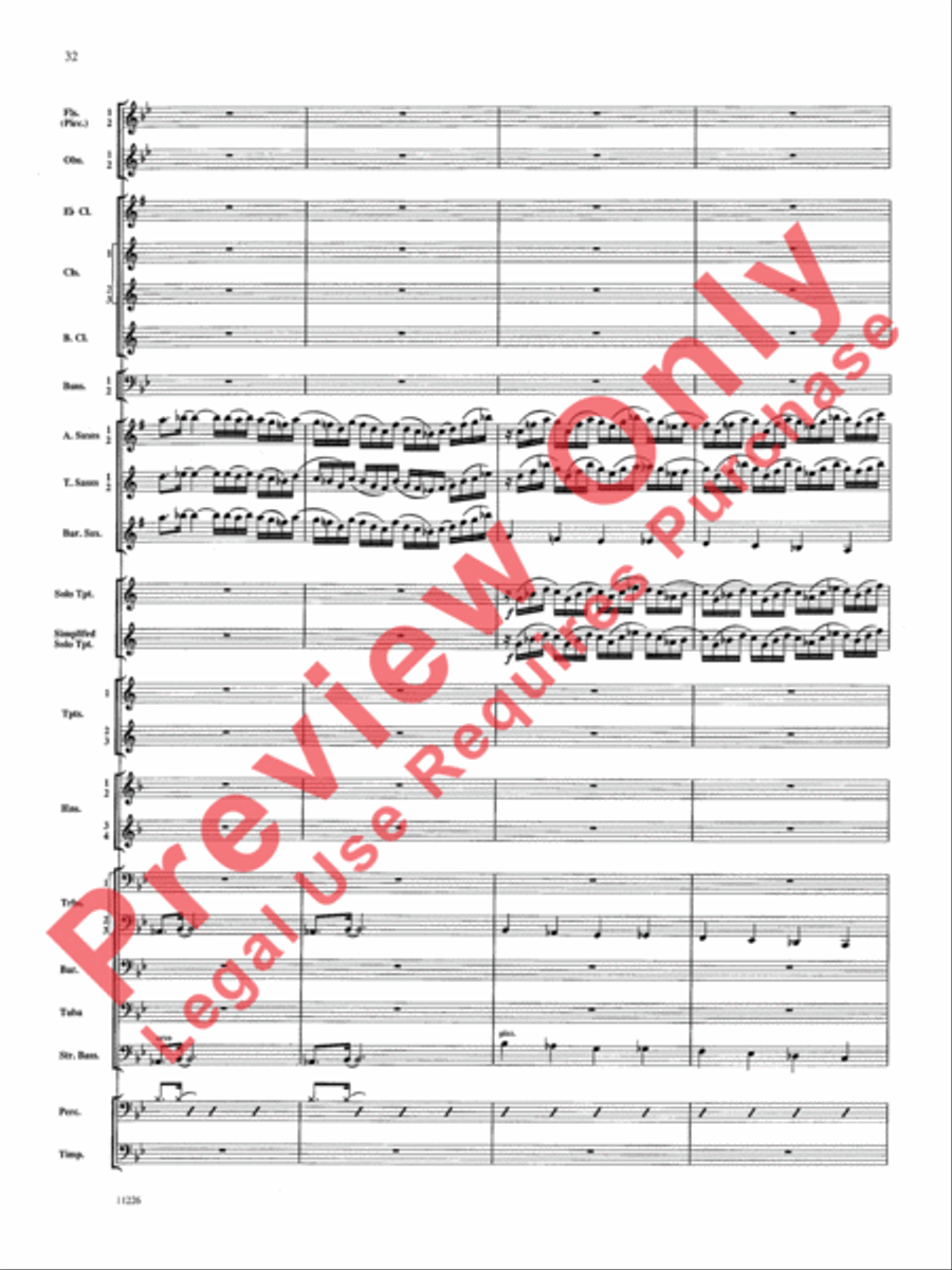 American Jazz Suite American Jazz Suite Concert Band scores gallery preview page 33