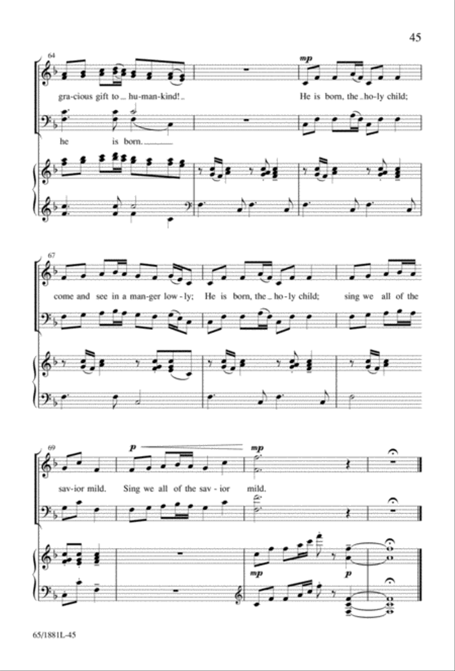 A Very Special Night A Very Special Night Unison Choir scores gallery preview page 47