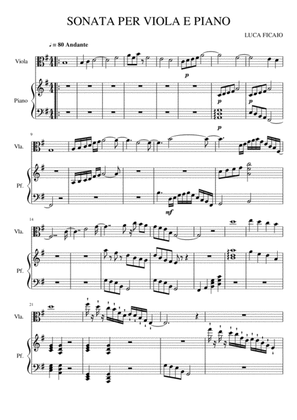 Sonata per viola e piano numero 1