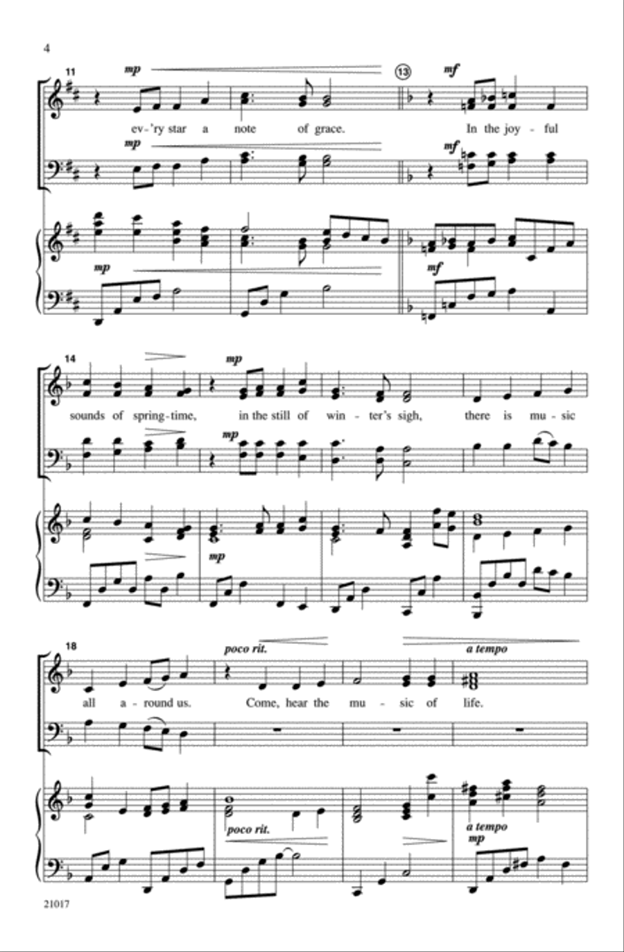 The Music of Life 4-Part scores gallery preview page 3