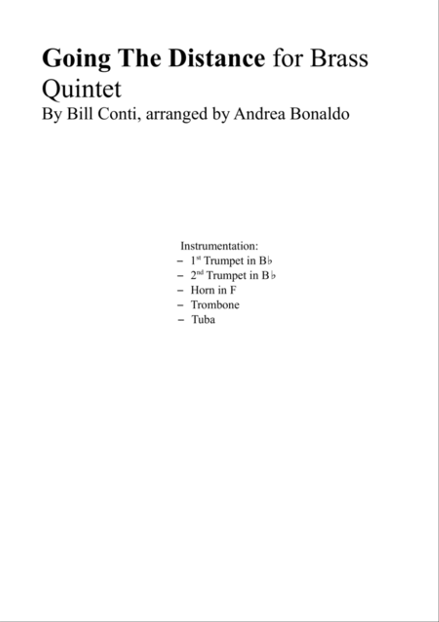 Going The Distance Brass Ensemble scores gallery preview page 2