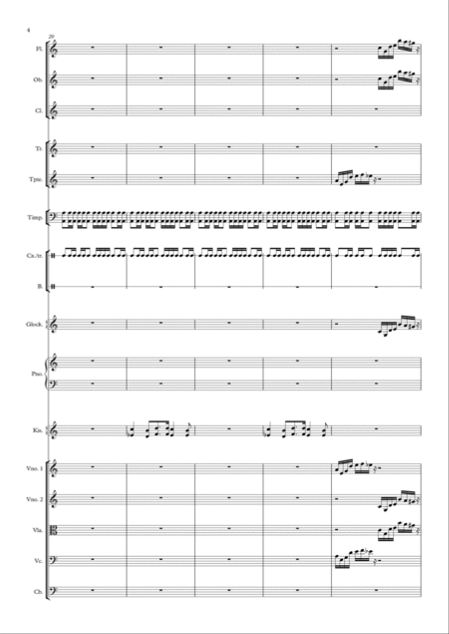 Enrinco´s Etude Full Orchestra scores gallery preview page 4