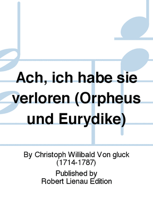 Book cover for Ach, ich habe sie verloren (Orpheus und Eurydike)