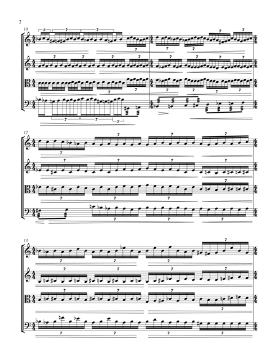 Crystal Bridge String Quartet scores gallery preview page 2