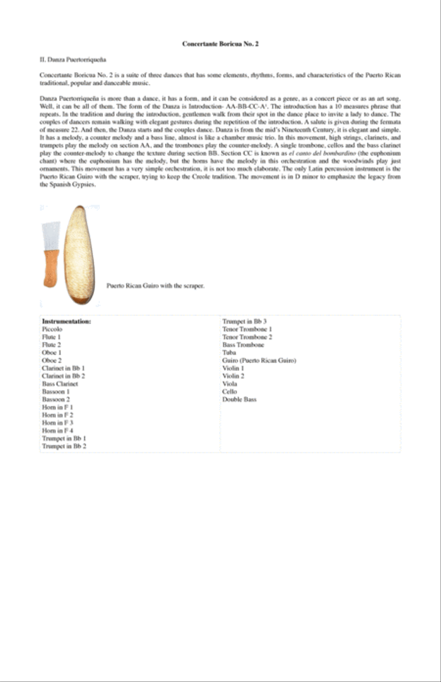 Concertante Boricua No. 2 For Symphony Orchestra Full Orchestra scores gallery preview page 3