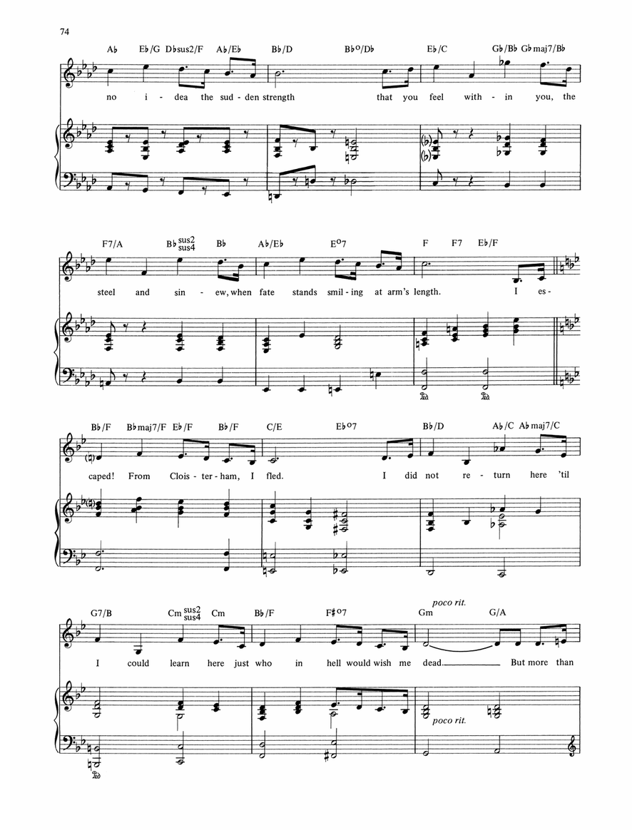 The Writing On The Wall (from The Mystery Of Edwin Drood) Piano, Vocal, Guitar scores gallery preview page 3