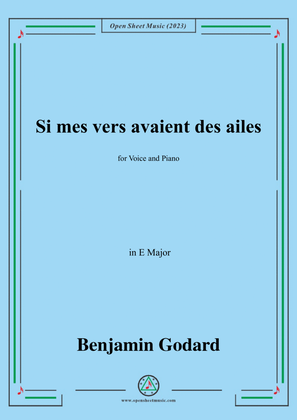 B. Godard-Si mes vers avaient des ailes(Could my songs their way be winging),in E Major