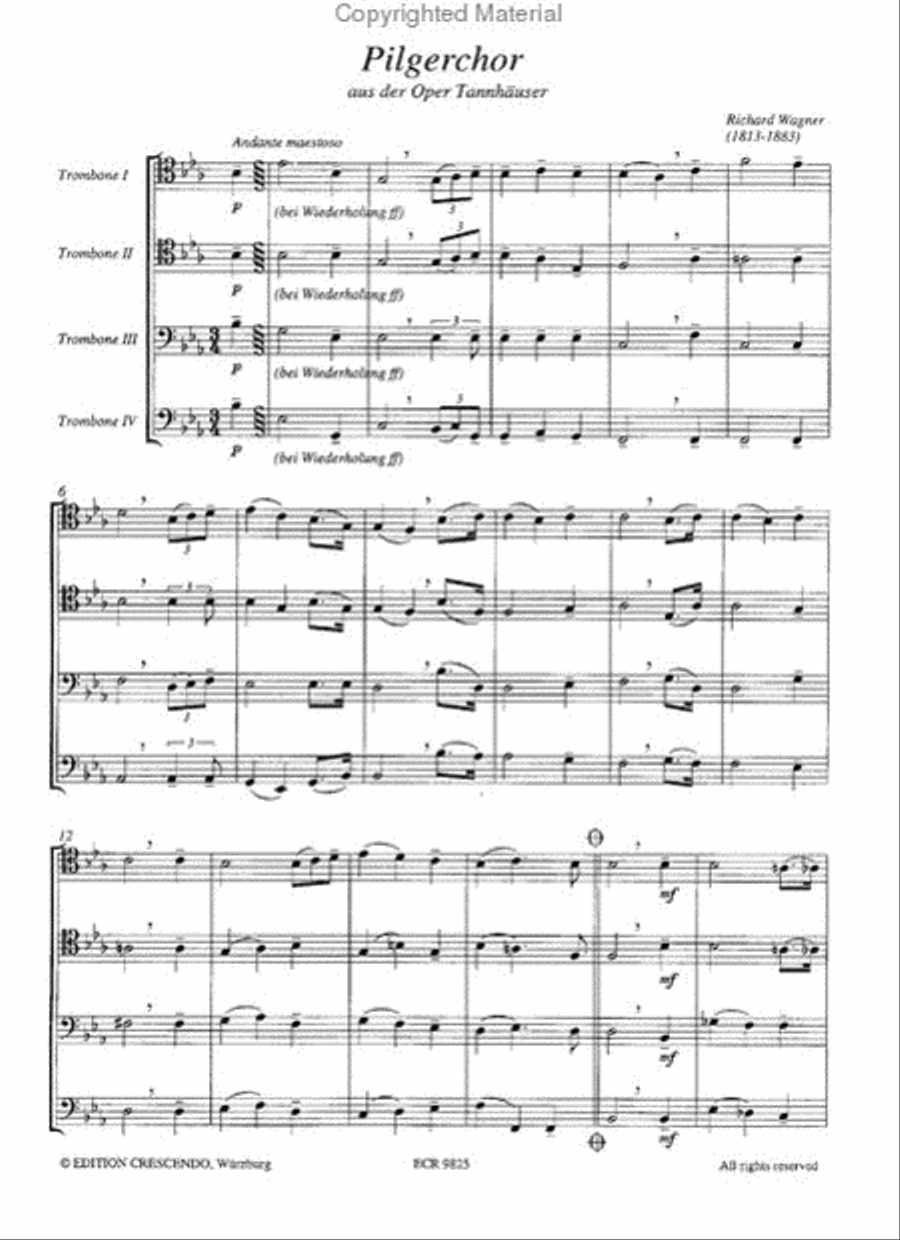 Pilgerchor Pilgerchor Trombone Quartet scores gallery preview page 2