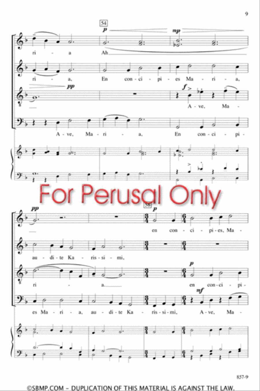 Cuncti simus - SATB Octavo 4-Part scores gallery preview page 8