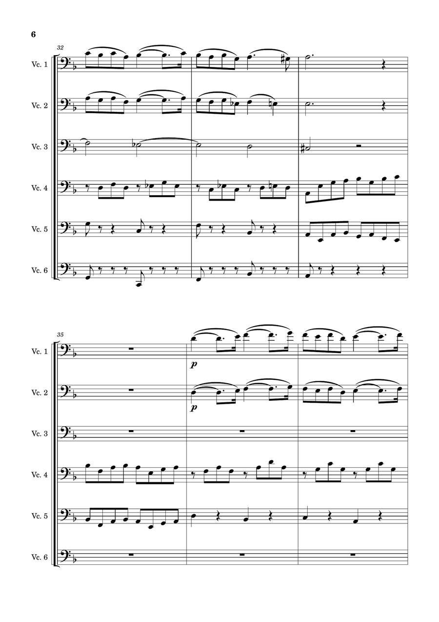 Pavane Pavane Cello scores gallery preview page 6