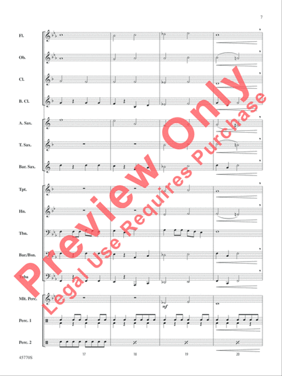 Game of Bones Concert Band scores gallery preview page 7