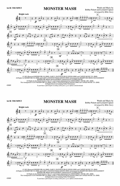 Monster Mash: 1st B-flat Trumpet