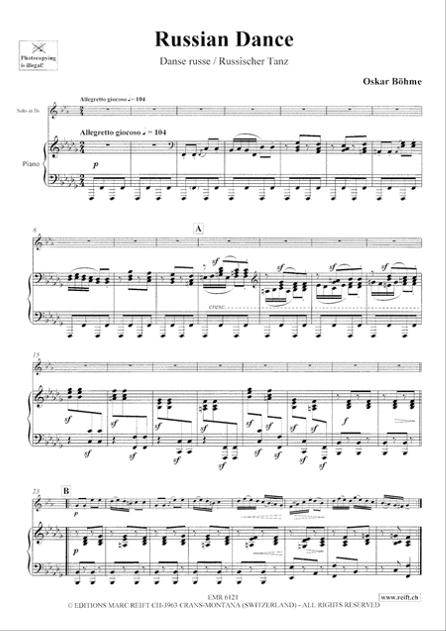 Russian Dance Cornet scores gallery preview page 12