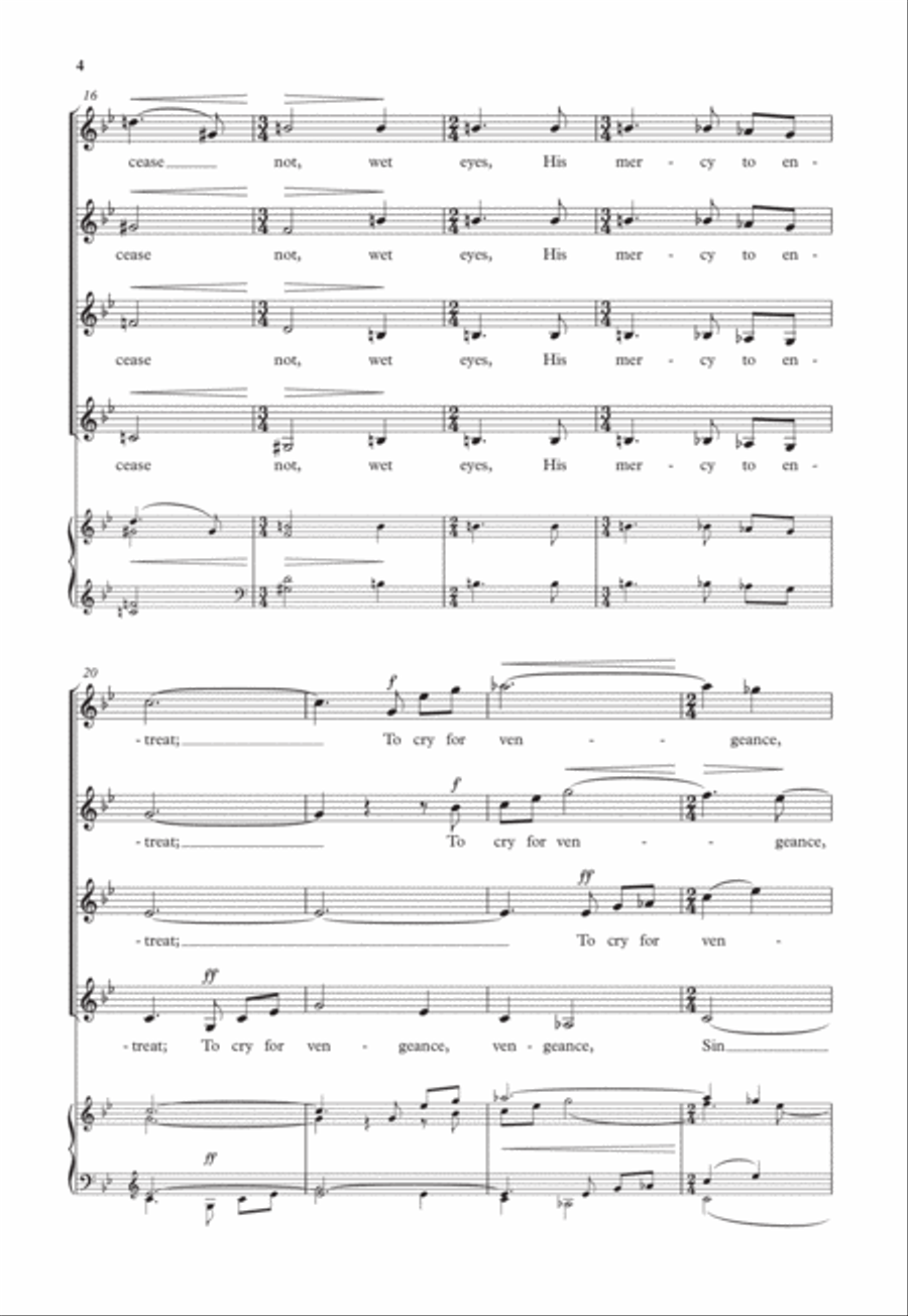 A Litany A Cappella scores gallery preview page 4