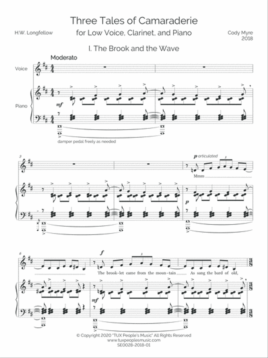 Three Tales of Camaraderie (Low Voice Edition) Low Voice scores gallery preview page 4