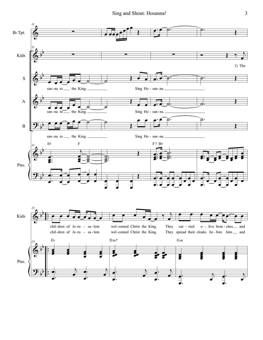 Sing and Shout: Hosanna! Sing and Shout: Hosanna! 4-Part scores gallery preview page 4