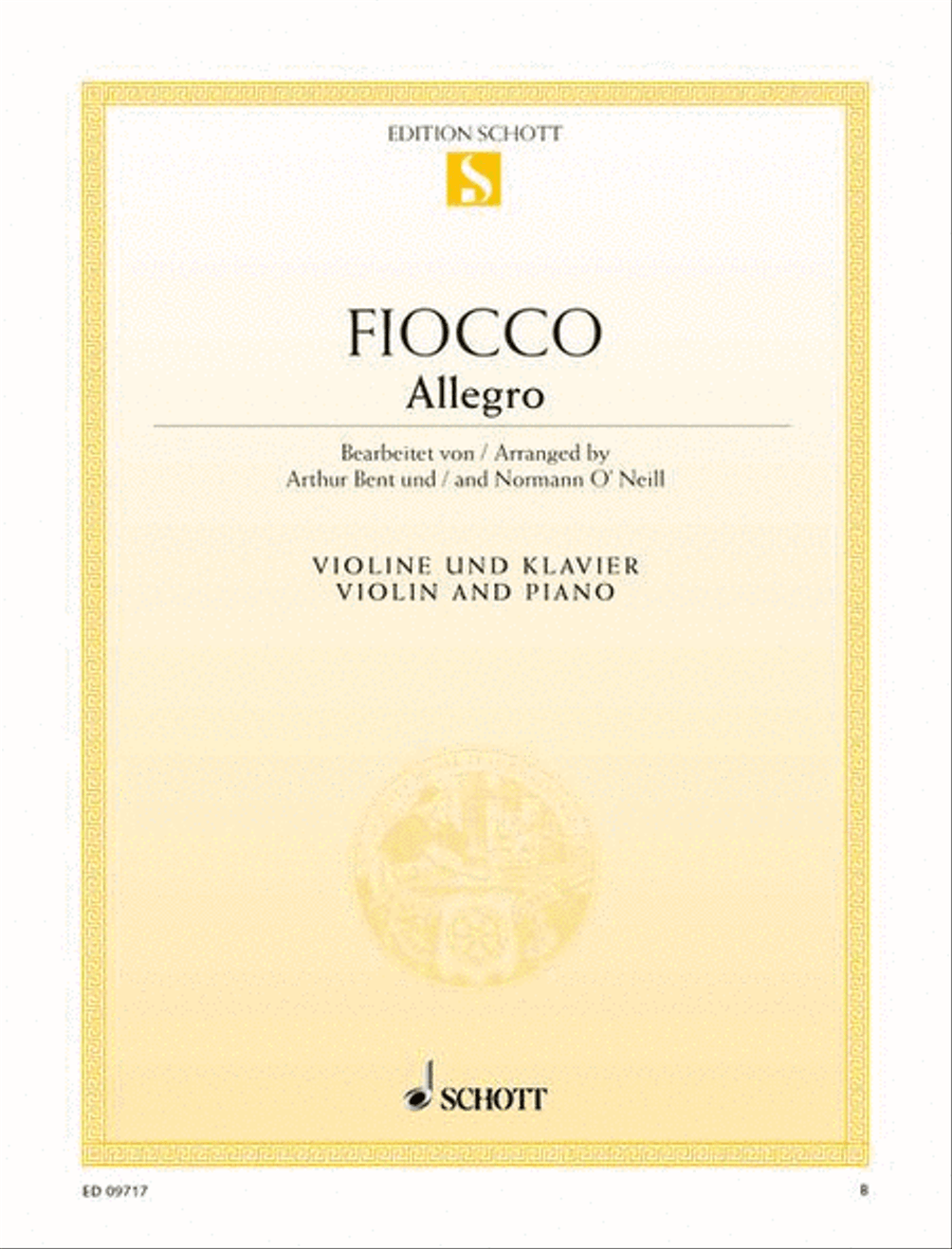 Allegro Violin Solo scores gallery preview page 1