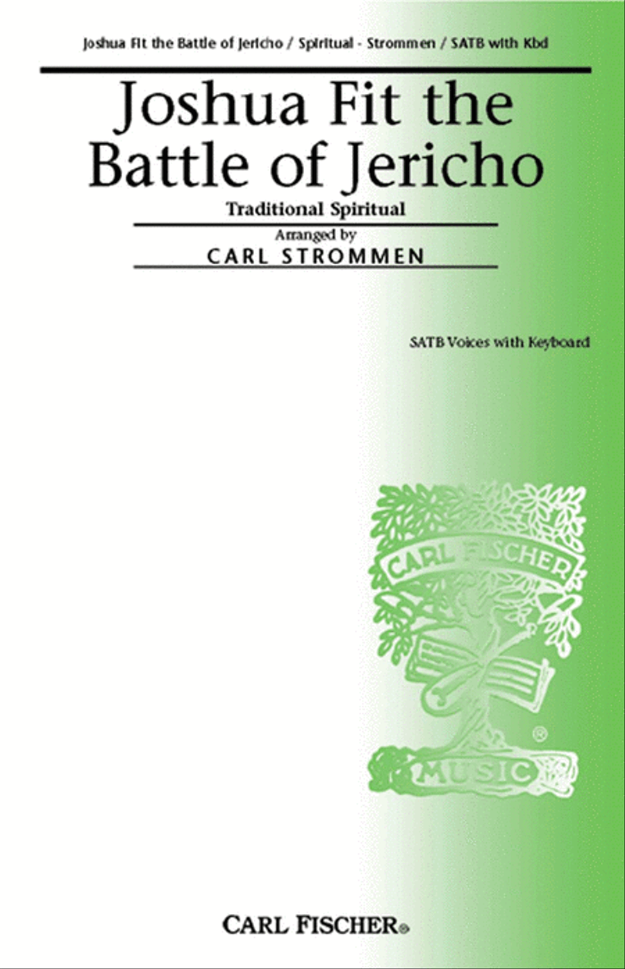 Joshua Fit the Battle of Jericho 4-Part scores gallery preview page 1