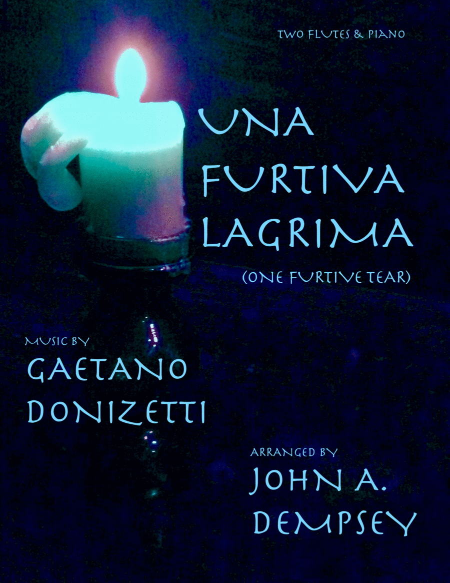 Una Furtiva Lagrima (One Furtive Tear): Trio for Two Flutes and Piano Woodwind Duet scores gallery preview page 1