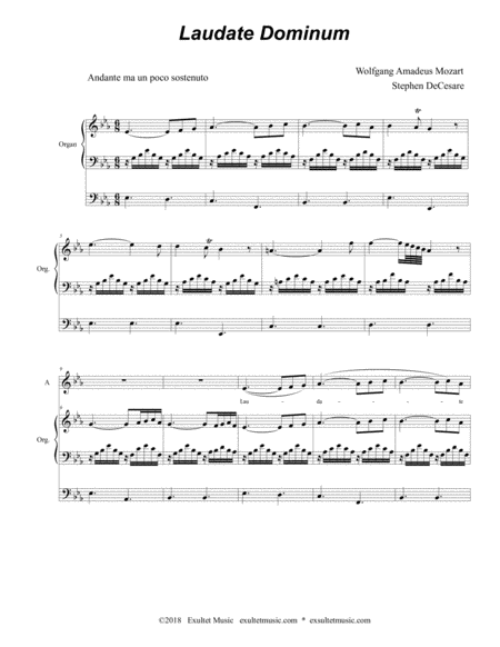 Laudate Dominum (Duet for Soprano & Alto Solo - Organ Accompaniment) image number null