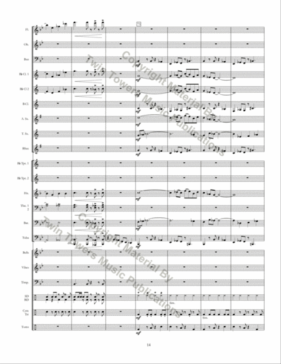 Ritmo Della Terra Concert Band scores gallery preview page 14