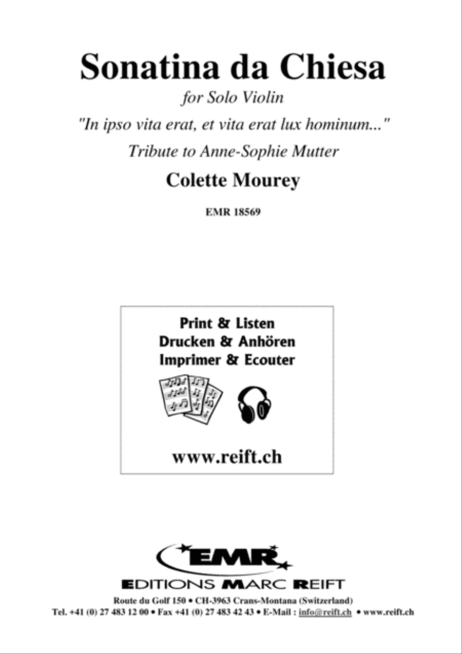 Sonatina da Chiesa Violin Solo scores gallery preview page 2