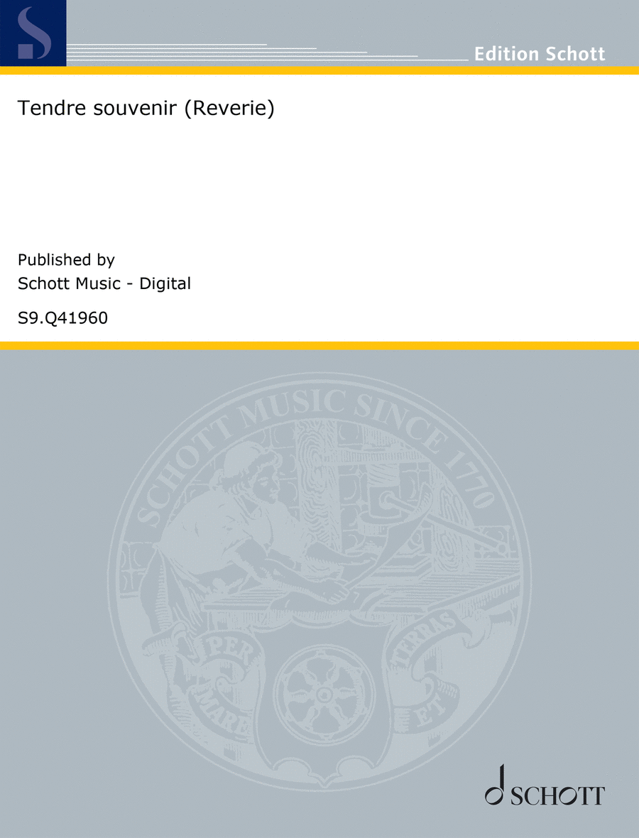 Tendre souvenir (Rêverie) Flute Solo scores gallery preview page 1