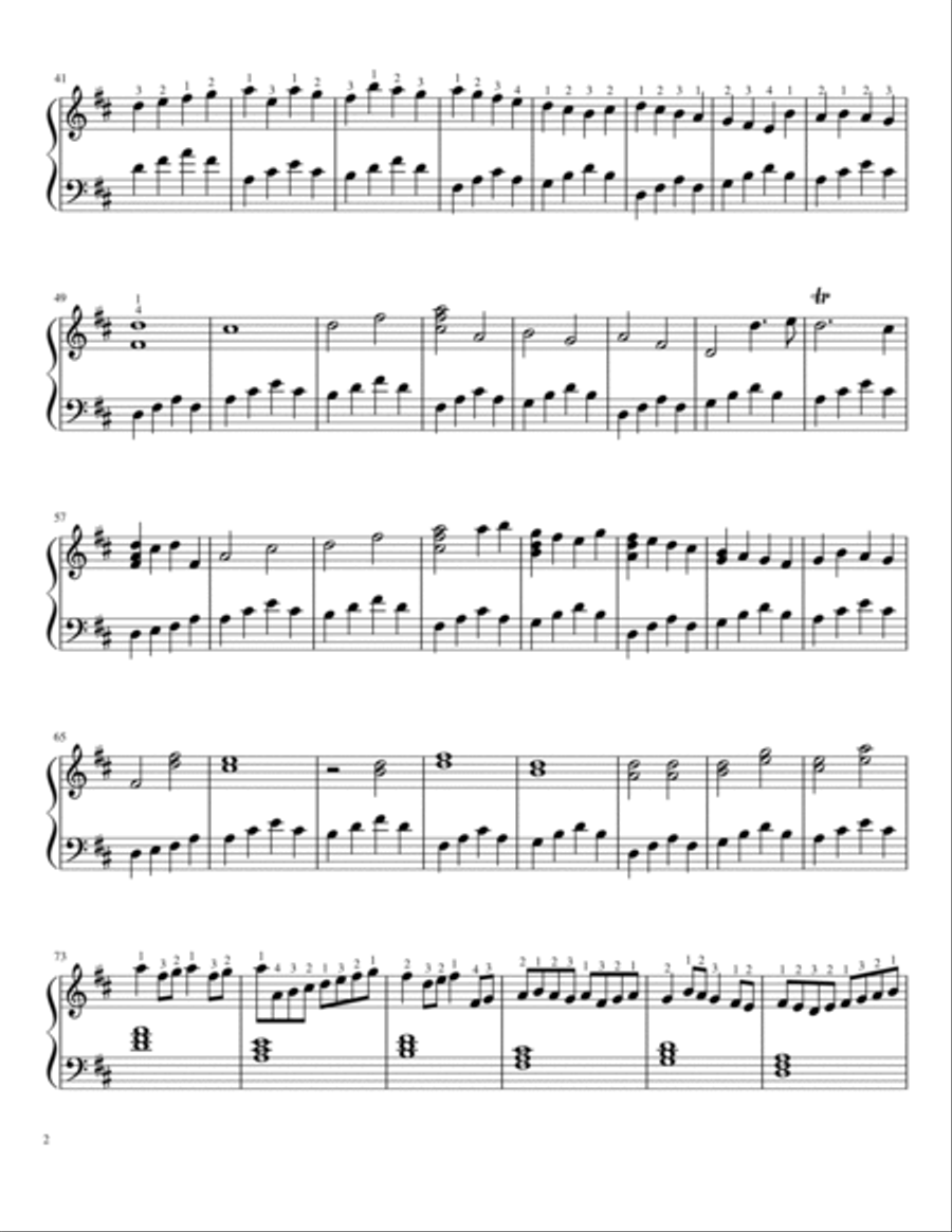 Pachelbel's Canon in D For Small Harp Harp scores gallery preview page 3