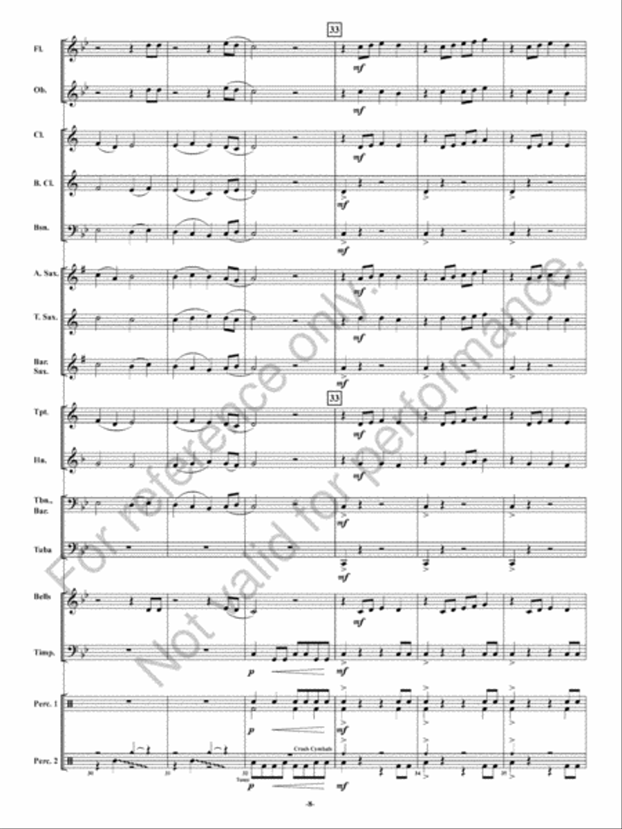 Rising Waters Concert Band scores gallery preview page 9