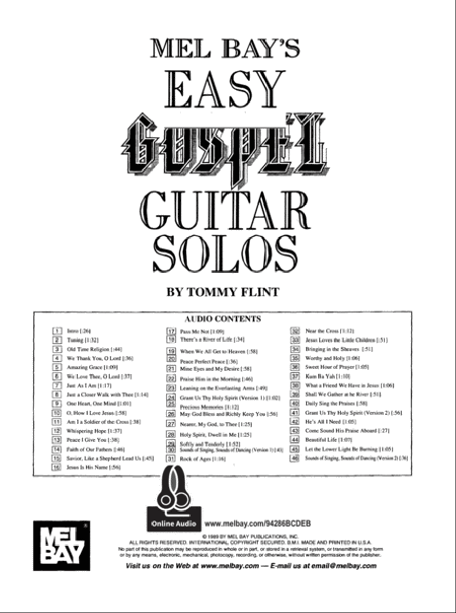 Easy Gospel Guitar Solos Easy Gospel Guitar Solos Fingerpicking Guitar scores gallery preview page 2