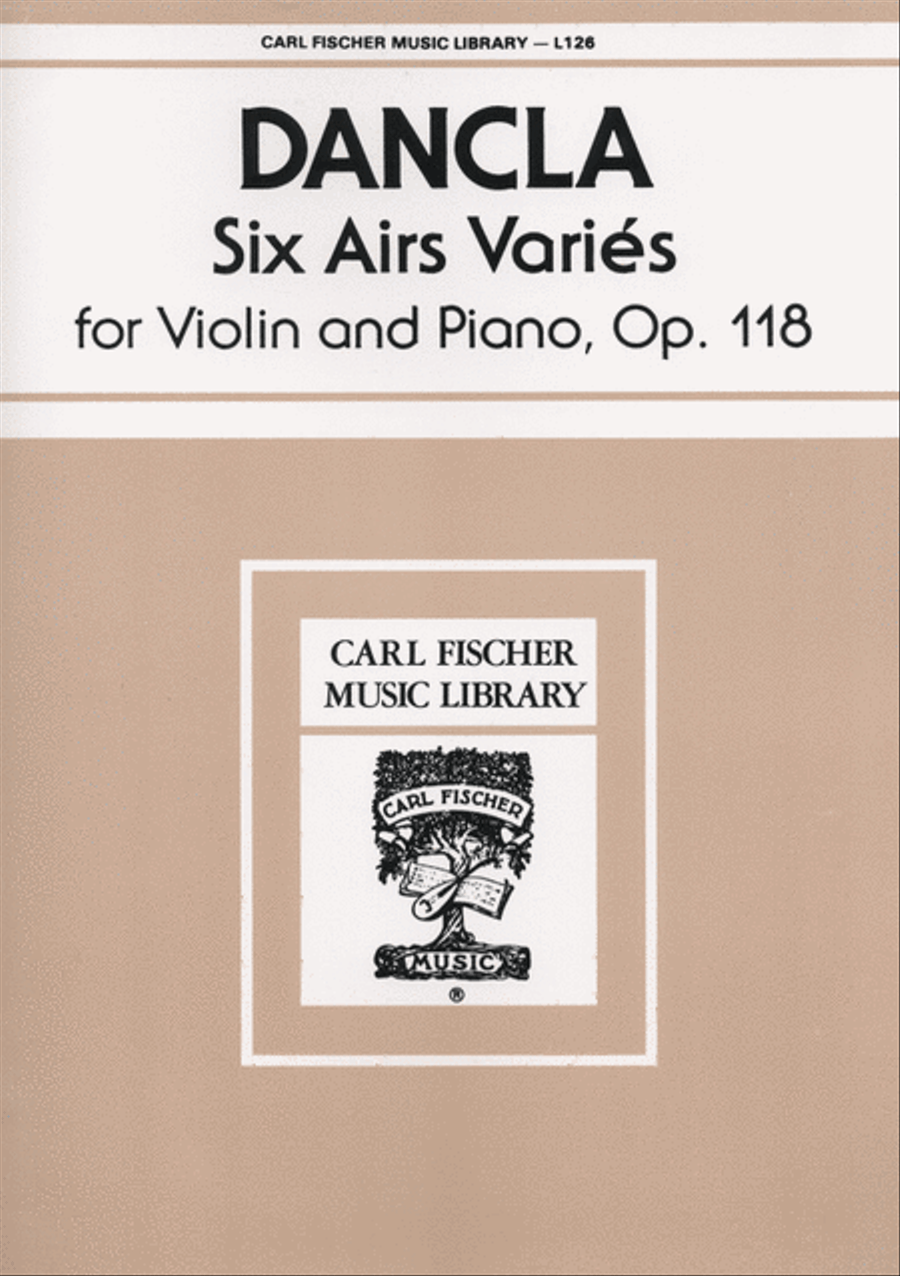 Six Airs Varies, Op. 118 Violin Solo scores gallery preview page 1