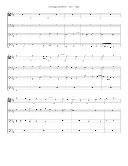 Victimae paschali laudes for Trombone or Low Brass Quartet image number null