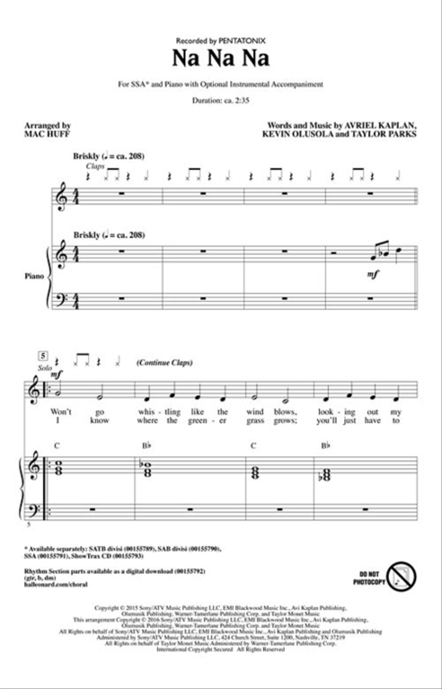 Na Na Na SSA scores gallery preview page 2