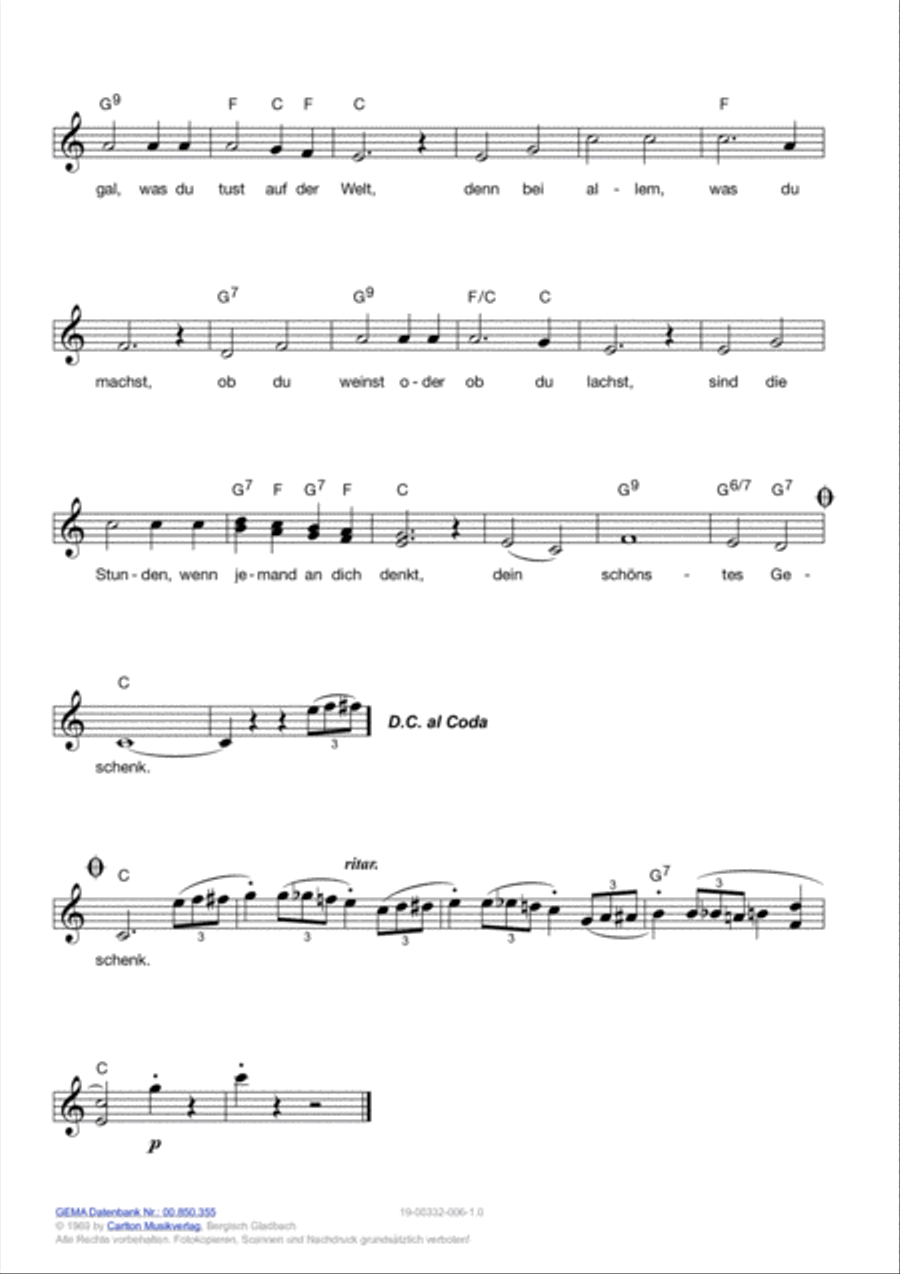 Dein schonstes Geschenk Dein schonstes Geschenk Voice scores gallery preview page 3