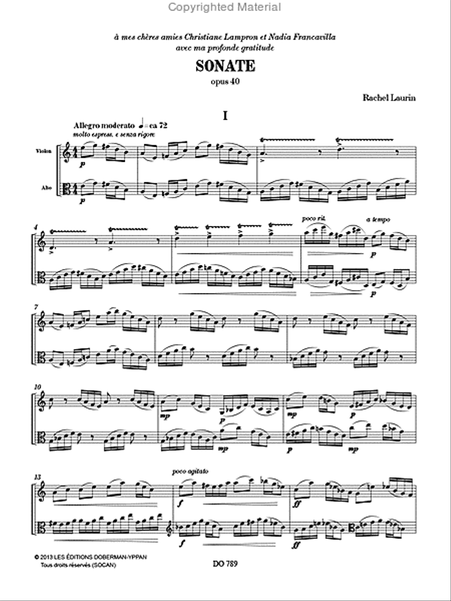 Sonate, opus 40 Sonate, opus 40 Viola scores gallery preview page 2