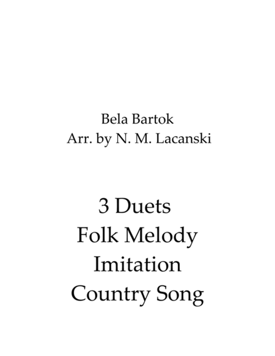 3 Duets Folk Melody Imitation Country Song image number null