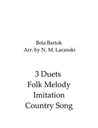 3 Duets Folk Melody Imitation Country Song