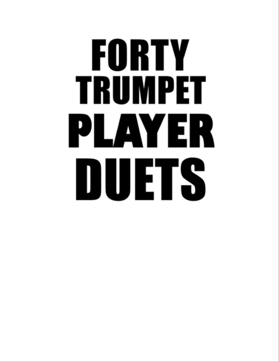 Forty Trumpet Player Duets PDF eBook by Eddie Lewis Trumpet Duet scores gallery preview page 2