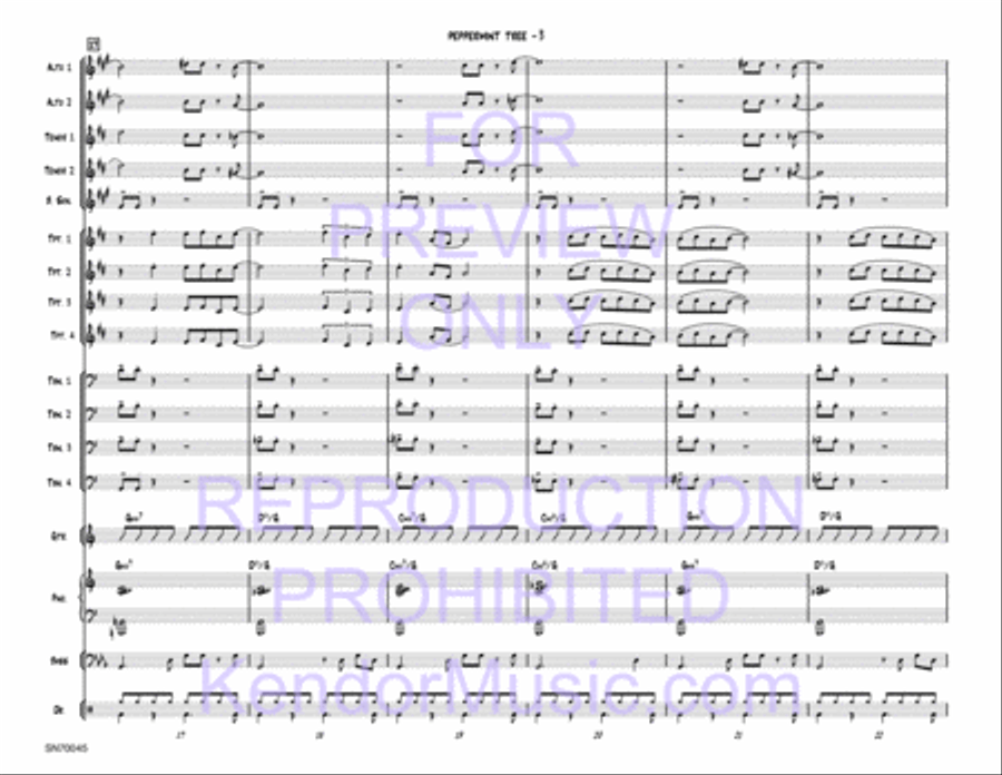 Peppermint Tree (Full Score) Jazz Ensemble scores gallery preview page 4
