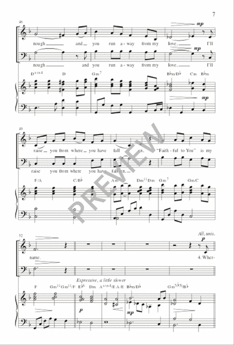 Covenant Hymn - SATB edition 4-Part scores gallery preview page 8